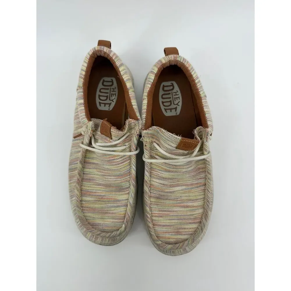 Hey Dude multicolor striped shoes (11)
